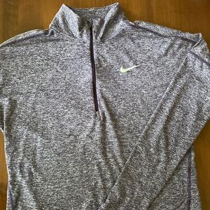 Nike running purple long sleeve top size small